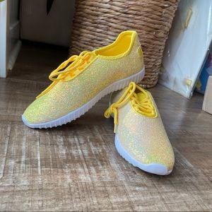 NEW Yellow Glitter Tennis Shoe Forever Link